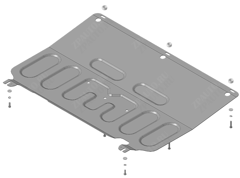 Защита стальная Мотодор (Двигатель, Коробка переключения передач), 2 мм, сталь для Omoda S5  2023- арт. 79009