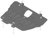 Защита АвтоСтандарт (Двигатель, Коробка переключения передач), 1,5 мм,  для Jetour Dashing  2023- арт. 59013