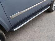 Пороги алюминиевые с пластиковой накладкой 1920 мм для автомобиля Cadillac Escalade 2015 TCC Тюнинг арт. CADESC15-14AL
