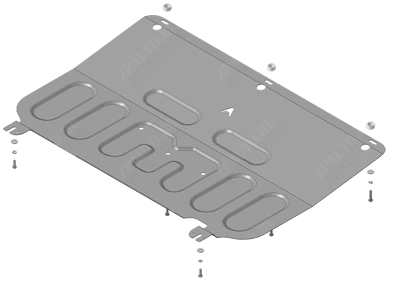Защита АвтоСтандарт (Двигатель, Коробка переключения передач), 1,5 мм, сталь для Omoda S5  2023- арт. 59009