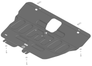 Защита АвтоСтандарт (Двигатель, Коробка переключения передач), 1,5 мм, сталь для Jetour Dashing  2023- арт. 59010