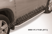 Защита порогов d42 с листом Nissan X-Trail (2007-2011) , Slitkoff, арт. NXT009