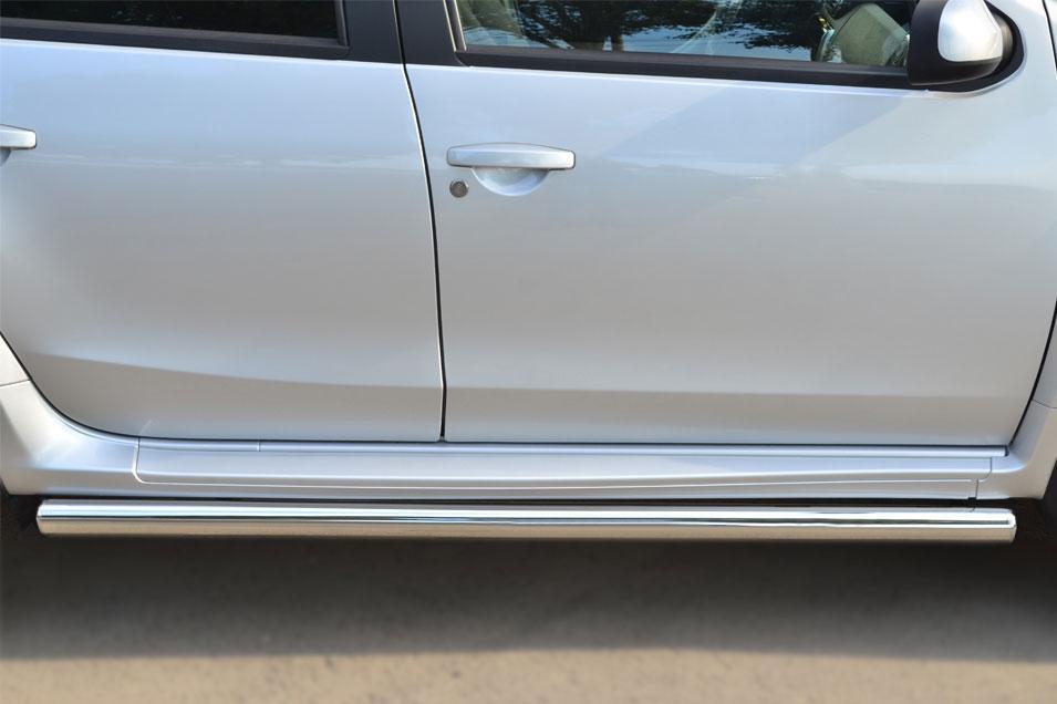 Пороги труба d57 вариант 3 для Nissan Terrano 2014, Slitkoff NTRT-001789