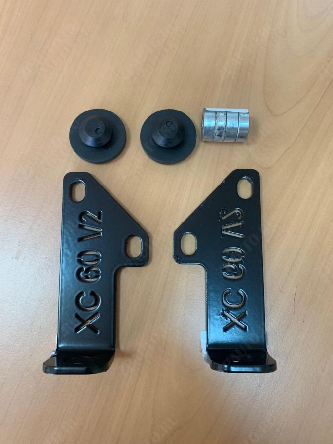 Усиление бампера и антивандальный кронштейн для фар для VOLVO XC 60  2009 - 2017, V-2.4, Sheriff, сталь 4 мм, арт. 25.3225