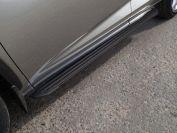 Пороги алюминиевые "Slim Line Black" 1720 мм для автомобиля Lexus NX 2017- (кроме F-Sport), TCC Тюнинг LEXNX17-18B