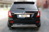 Защита задняя двойная D 50,8/50,8 для Lifan X60(Лифан Х60), ALFeco арт. X60-12.04