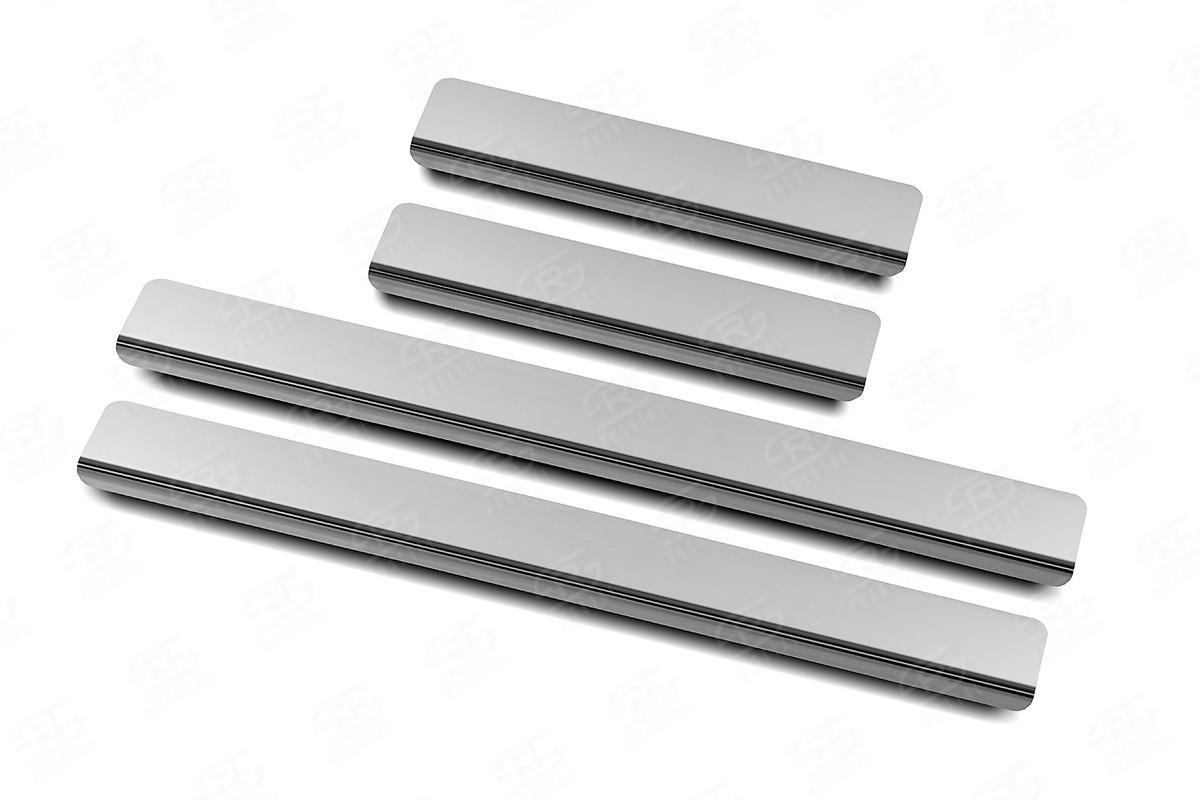 KIA CERATO 2018- Накладки на пороги RUSSTAL (нерж., зеркало) KICER18-01