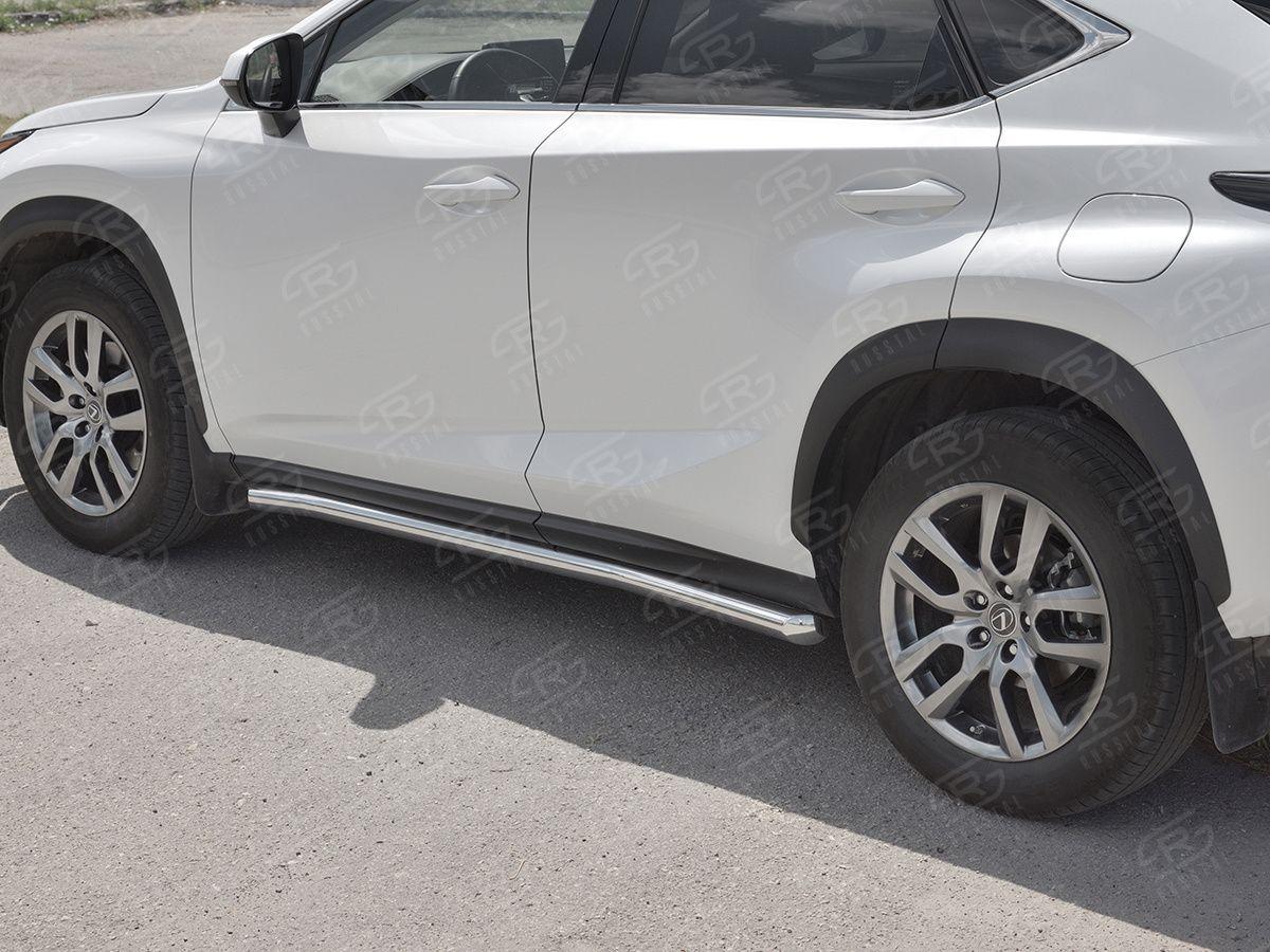 Пороги труба d57 вариант 1 на Lexus NX 2017, Slitkoff LNX3T-0029431