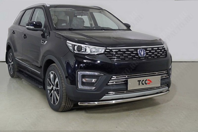 Защита передняя нижняя 42,4 мм Changan CS55 2WD 1.5T 2022- арт. CHANCS5522-08