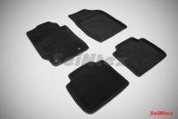 Ковры салонные 3D черные для Toyota Camry XV40 2006-2012, Seintex 81969