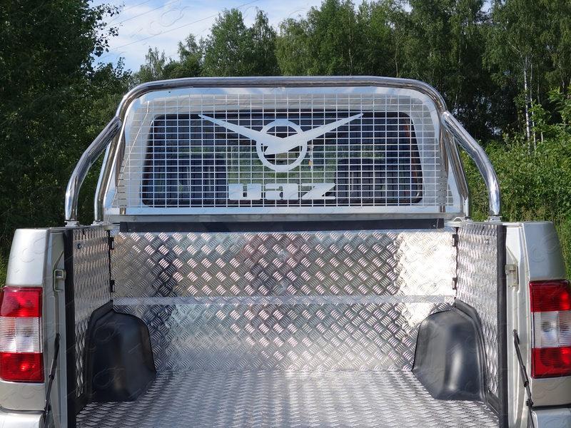 Защита кузова и заднего стекла 75х42 мм (только для кузова) для автомобиля UAZ Pickup 2015- TCC Тюнинг арт. UAZPIC2016-27