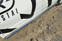 Пороги труба d57 вариант 3 (правый) для Volkswagen Transporter T5 2010 короткая база, Slitkoff VTKT-0013983