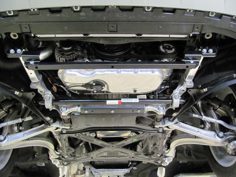 Защита картера на Audi Q7 II 2015 (Ауди Ку7 2015), алюминий 4 мм, Sheriff (Шериф) артикул 02.2977