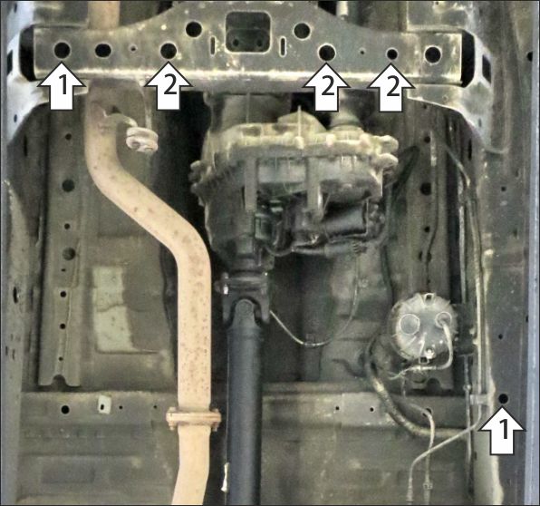 Защита стальная Мотодор (Раздаточная коробка), 2 мм,  Great Wall Poer  2021- арт. 73116