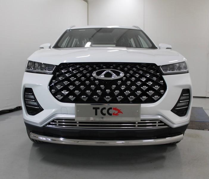 Защита передняя нижняя 60,3 мм для автомобиля Chery Tiggo 7 PRO 2020 арт. CHERTIG7P20-17