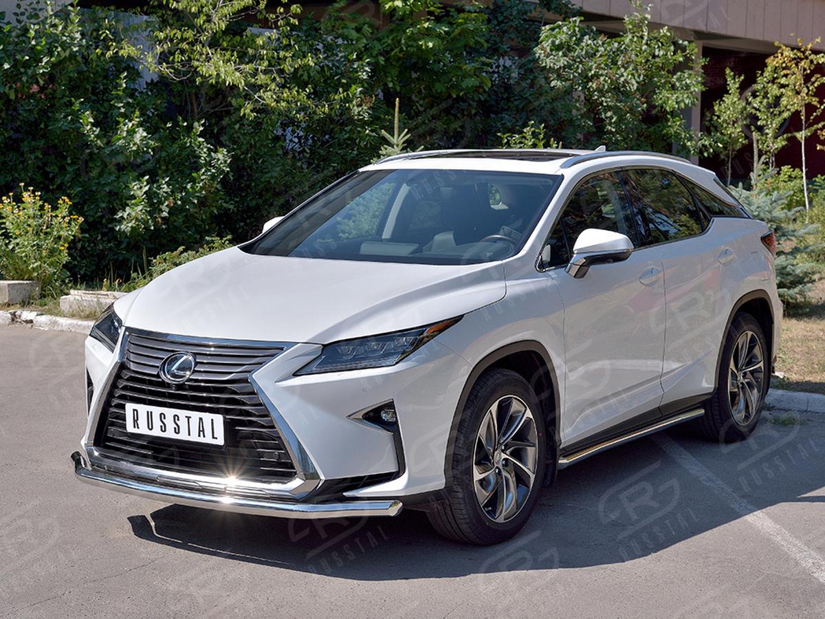 Защита переднего бампера d57 секция LRX3Z-003215 для автомобиля LEXUS RX 350L (not F-Sport) 2018-, Slitkoff
