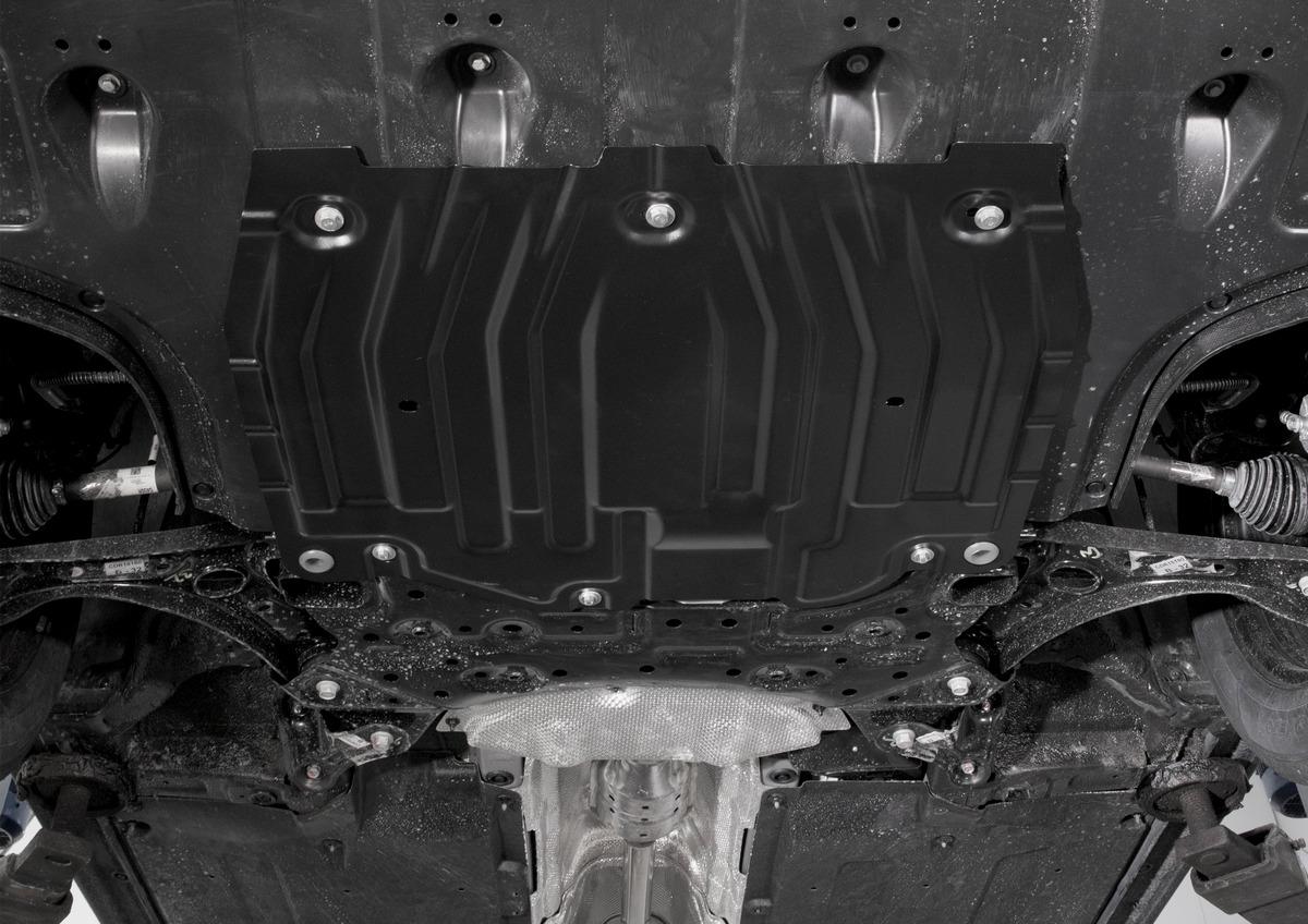 Защита картера и КПП AutoMax для Hyundai Elantra VI AD 2016-2019 2019-н.в., сталь 1.4 мм, с крепежом, AM.2374.3