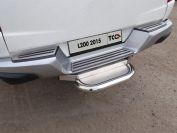 Задняя подножка (нерж. лист) 60,3 мм (под фаркоп) для автомобиля Mitsubishi L200 2015-, TCC Тюнинг MITL20015-31