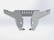 Защита бампера для STELS Guepard  2014 -, алюминий 4 мм, STORM, арт. 2908