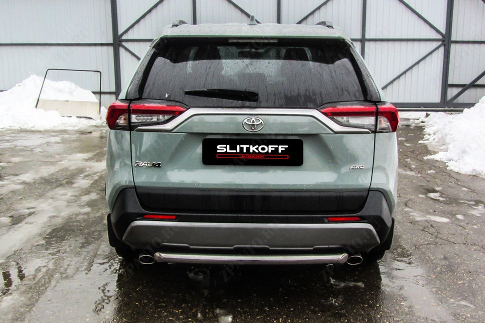 Защита заднего бампера d57 Toyota Rav-4 (2018-2023) , Slitkoff, арт. TR419-005