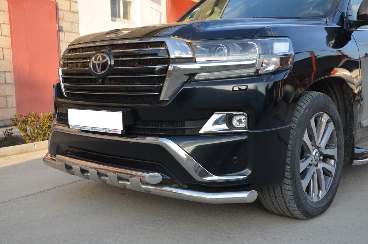 Защита переднего бампера с перемычками        для автомобиля TOYOTA Land Cruiser 200 Executive  2016, Россия TLCE200.16.05