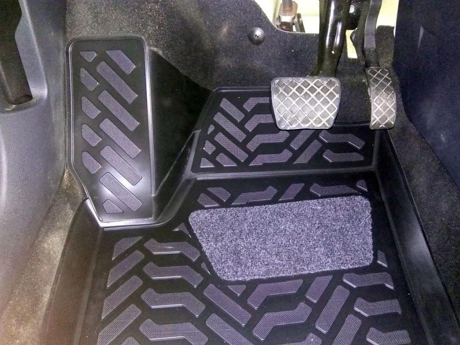 Ковры салонные модельные высокий борт 3D с подпятником для Skoda Fabia 2 2007-, Элерон 61625