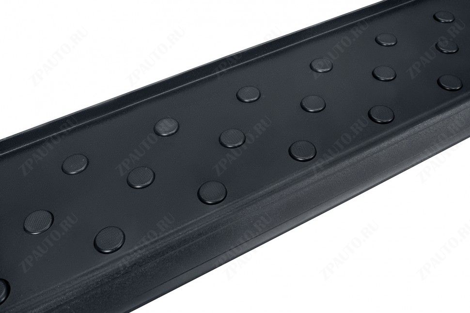 Пороги алюминиевые "Standart Black" 1800 черные Nissan Terrano (2014-2022) , Slitkoff, арт. AL-NTER14-06