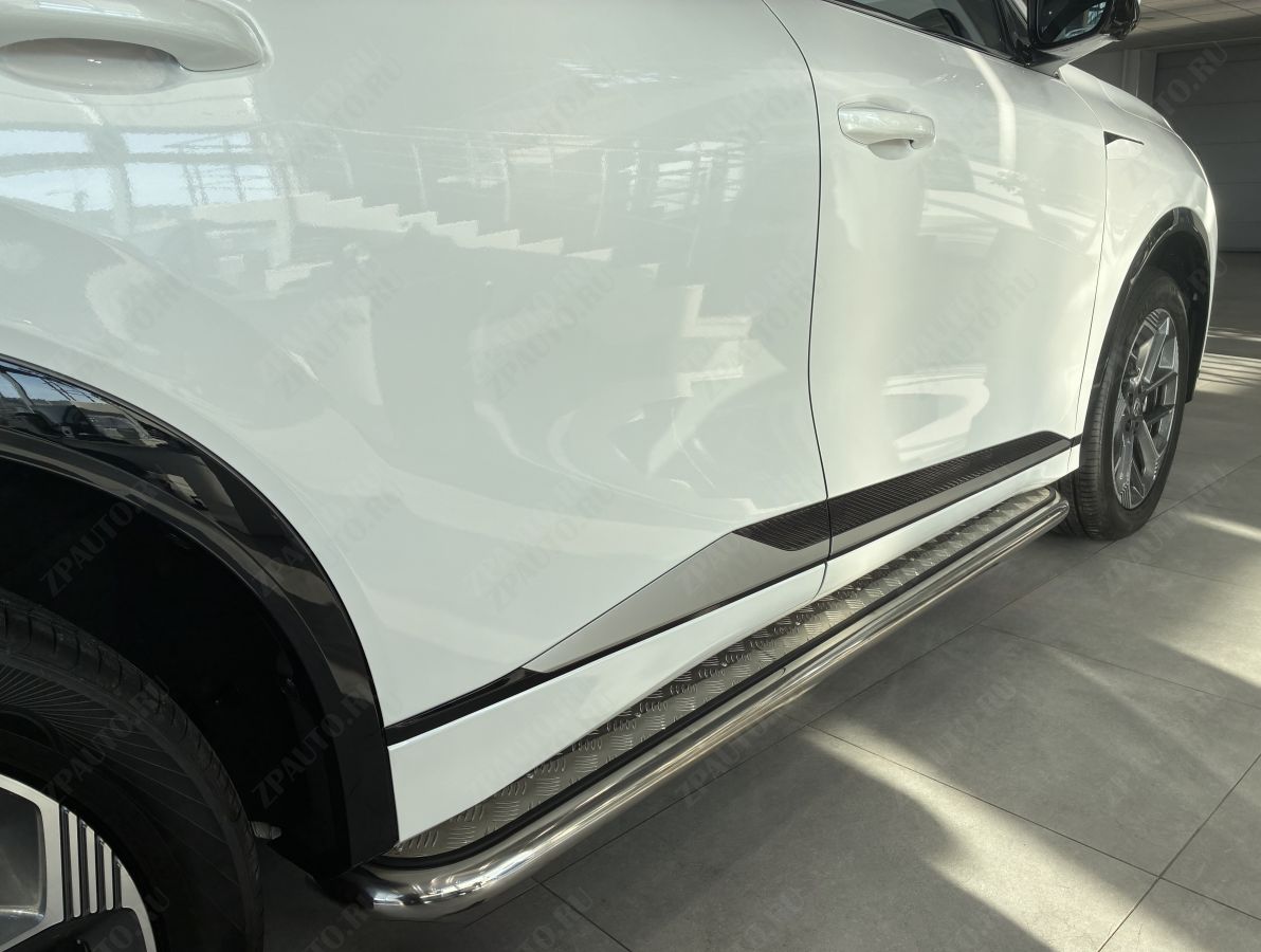 Пороги с накладным листом для автомобиля CHANGAN CS75 Plus IV 2025г арт. CGCS75P.25.41