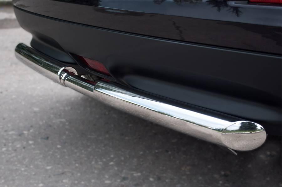 Защита заднего бампера d57/42 ступень для Nissan Juke 4x4, Slitkoff NJ4Z-000886