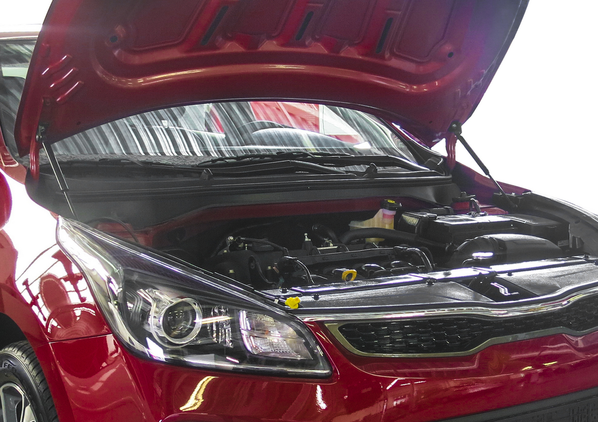 Амортизаторы капота АвтоУПОР (2 шт.) KIA Rio / Rio X-Line (2017-2020 / 2017-), Rival, арт. UKIRIO021