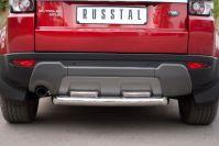 Защита заднего бампера d76/42х2 для Land Rover Evoque Prestige Pure, Руссталь REPZ-000813