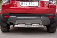 Защита заднего бампера d76/42х2 для Land Rover Evoque Prestige Pure, Slitkoff REPZ-000813
