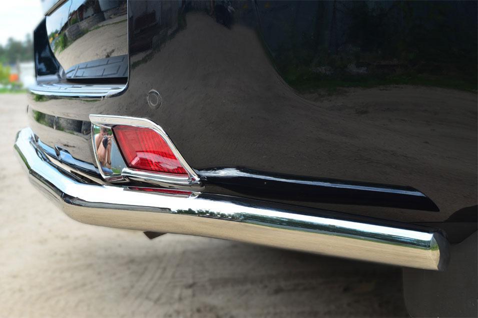 Защита заднего бампера d57 для Toyota LC Prado 150 2014, Slitkoff LCPZ-001719