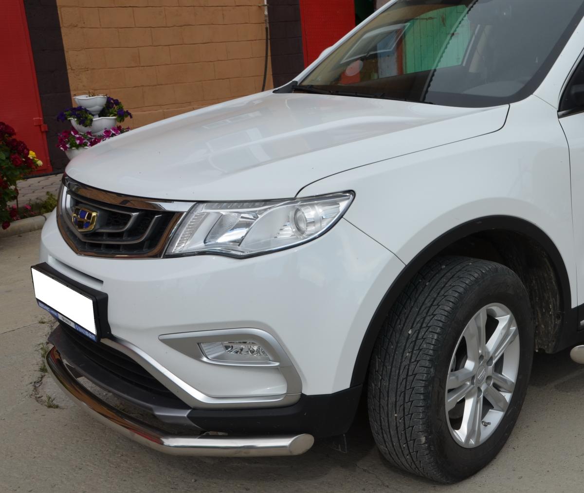 Защита переднего бампера для автомобиля Geely Atlas 2018 арт. GA.18.02