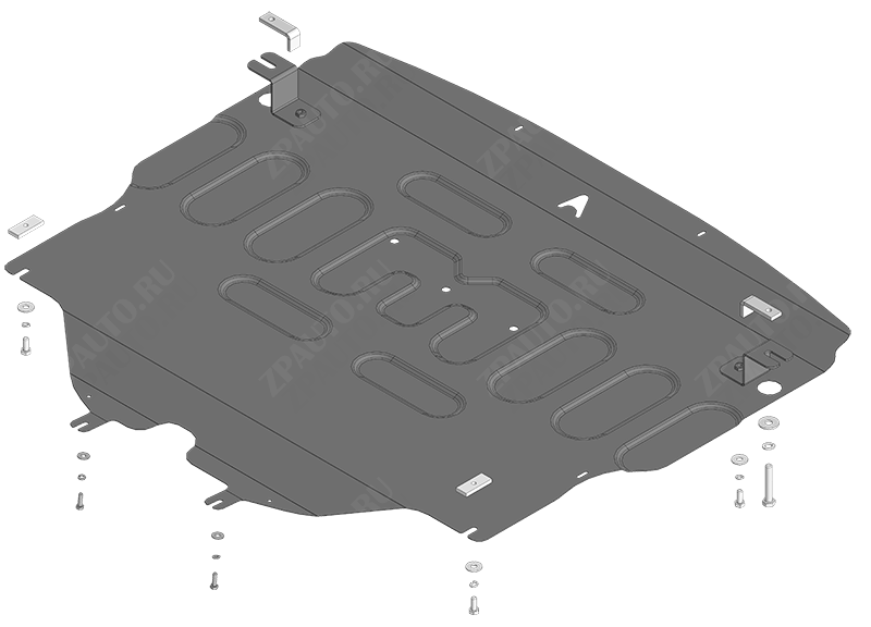 Защита АвтоСтандарт (Двигатель, Коробка переключения передач), 1,5 мм,  для Mazda CX-50  2022- арт. 51102