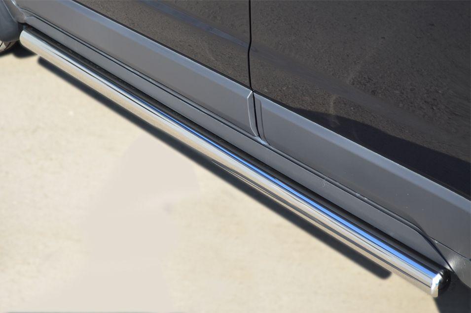 Пороги труба d57 вариант 3 для Opel Antara 2012, Slitkoff OAT-0013683