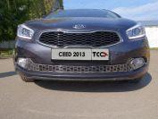 Решетка радиатора нижняя (лист) для автомобиля Kia Ceed 2012-2015, TCC Тюнинг KIACEED13-01