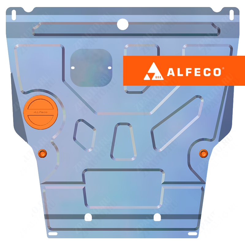 Защита  картера и КПП (штамповка) Toyota Platz (XP10) 1999-2005 V-1,5 2WD , ALFeco, алюминий 4мм, арт. ALF2450al-3