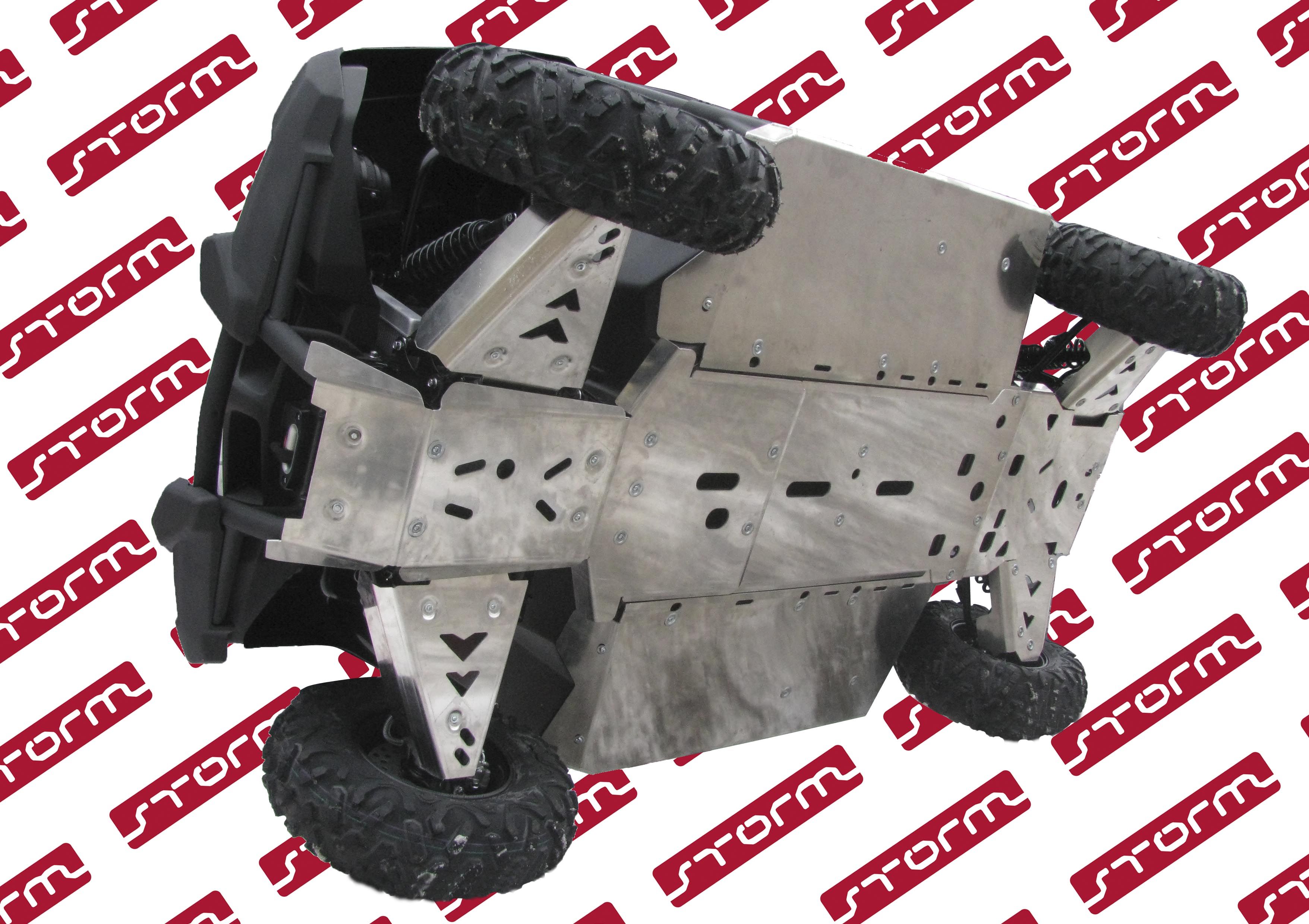 Защита днища для YAMAHA Viking  2014-16, алюминий 4 мм, STORM, арт. 2538