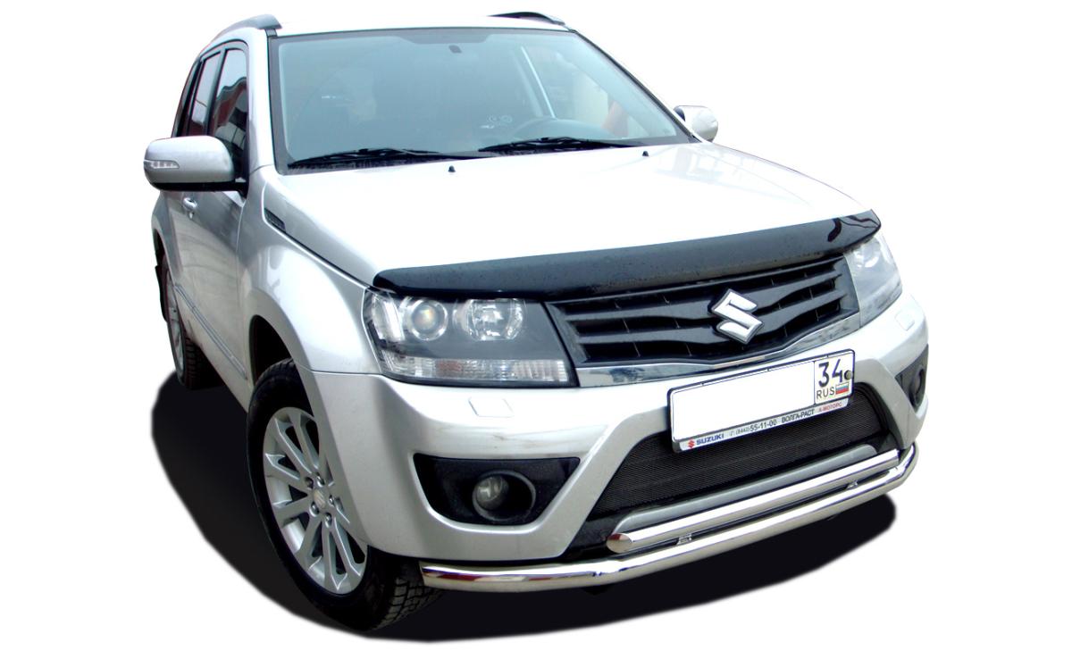 Защита переднего бампера (радиус) двойная для автомобиля SUZUKI Grand Vitara 2013. SGV.13.04, Россия