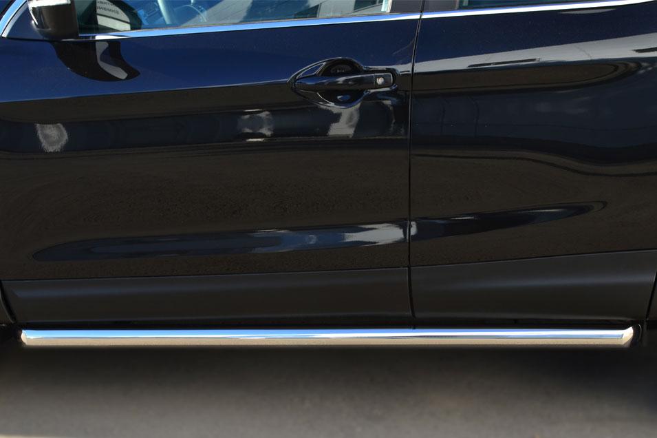 Пороги труба d57 вариант 1 для Nissan Qashqai 14-/15- SPB, Slitkoff NQQT-001788