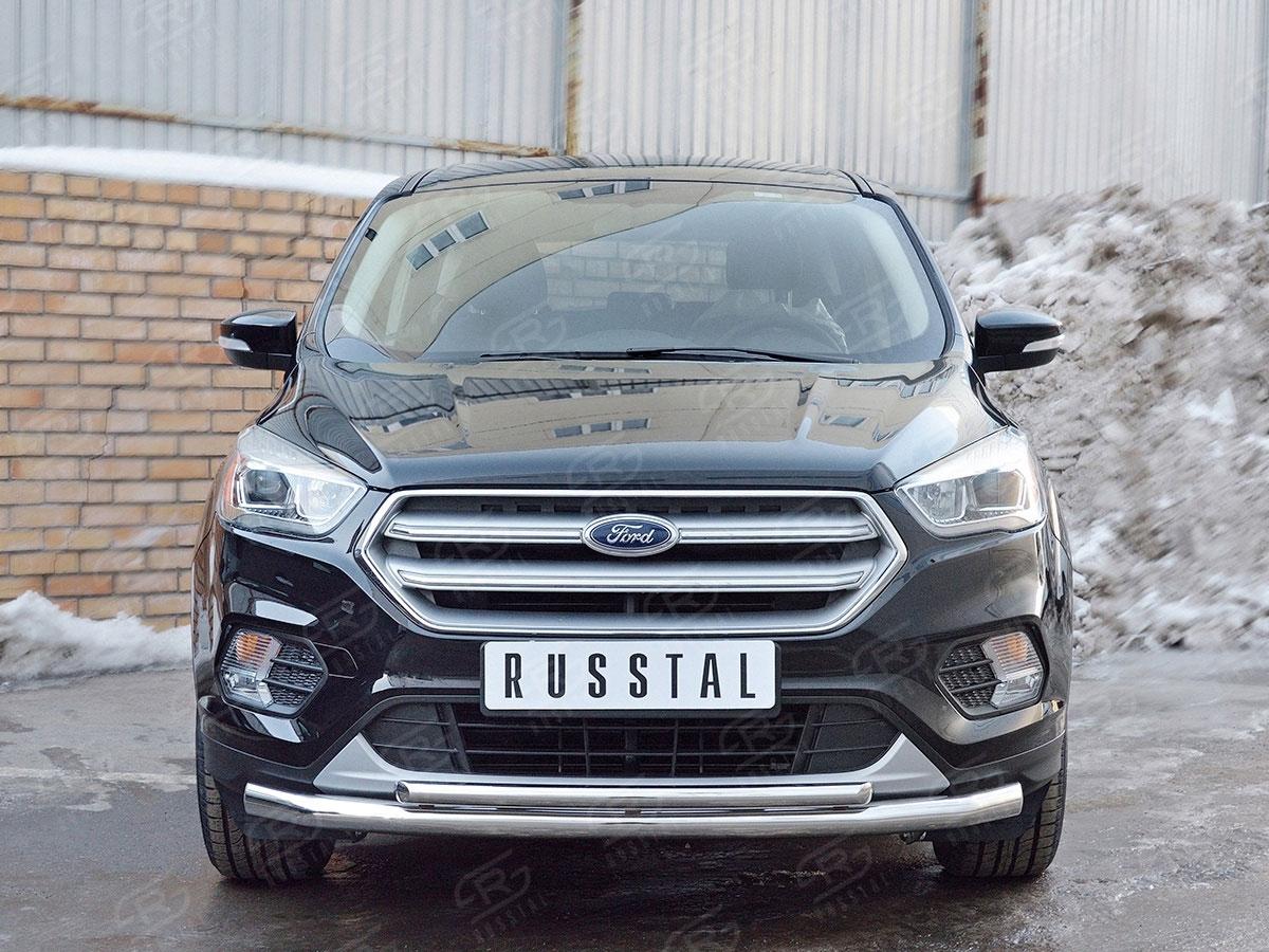 Защита переднего бампера d57/42 Ford Kuga 2016, Slitkoff FGZ-002597
