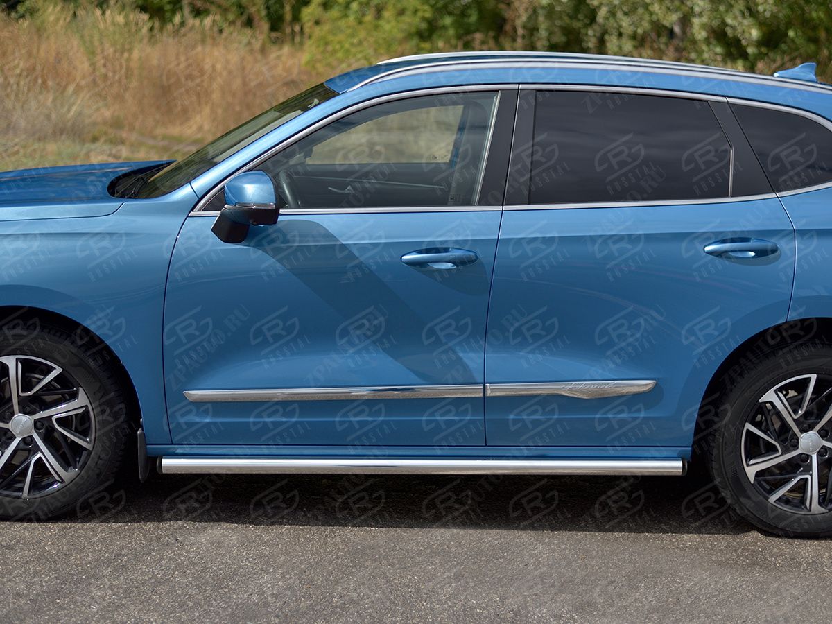 HAVAL JOLION 1.5 2WD 2021- Пороги труба d57 (вариант 3) HJOLT-0039903