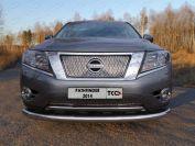 Решетка радиатора верхняя (лист) для автомобиля Nissan Pathfinder 2014-, TCC Тюнинг NISPAT14-08