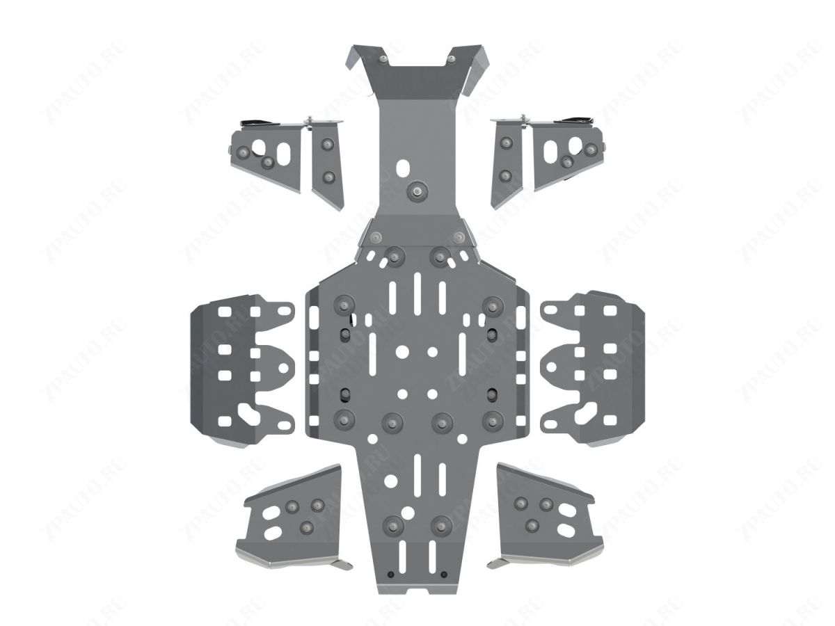 Полный комплект защиты для YAMAHA Grizzly 700 2016 -, алюминий 4 мм, STORM, арт. 3900