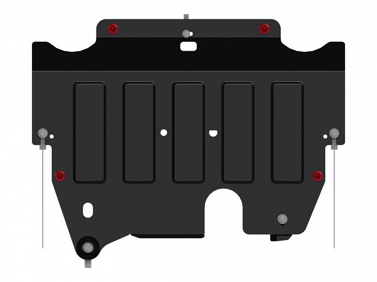 Защита картера и КПП для FORD Galaxy  2010 - 2015, V-2,0 МТ, Sheriff, сталь 2,0 мм, арт. 08.2745