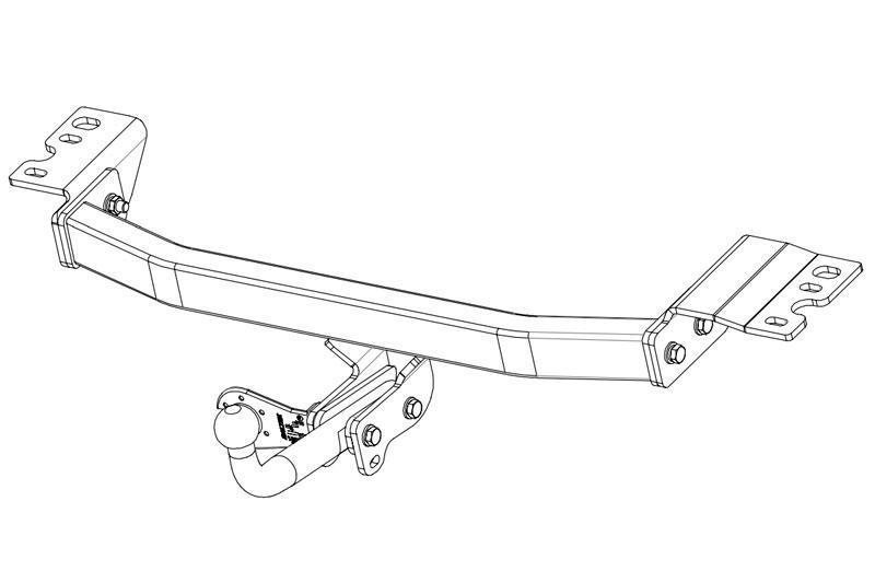 Фаркоп тсу Baltex на SsangYong Stavic 13-, 29.2506.12