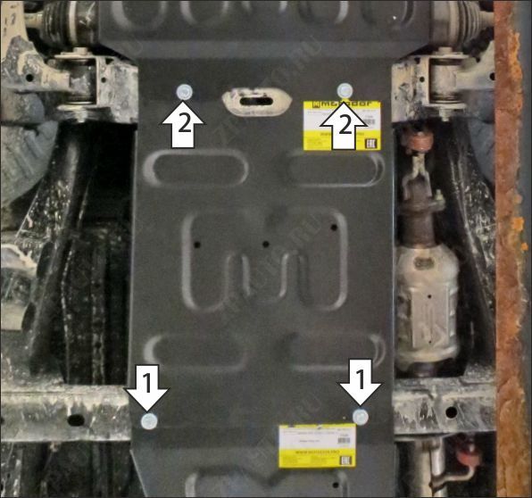 Защита стальная Мотодор (Коробка переключения передач), 2 мм,  для Changan Hunter Plus  2023- арт. 77215