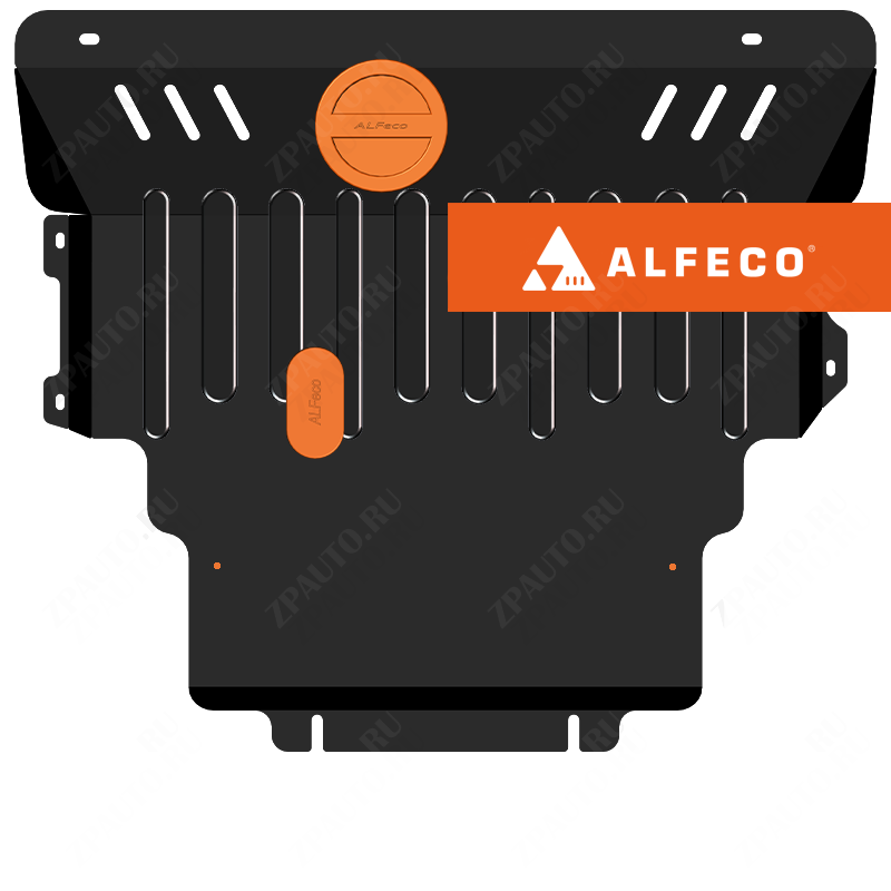 Защита  картера и КПП Mazda Axela 2003-2009 V-1,5 , ALFeco, сталь 2мм, арт. ALF1302st-1