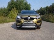 Решетка радиатора нижняя 12 мм для автомобиля Renault Sandero Stepway (5S) 2014-2018, TCC Тюнинг RENSANST15-03